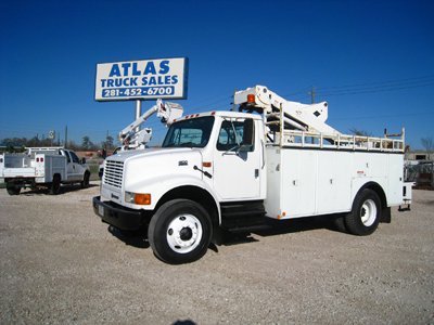 45 foot work height bucket truck.