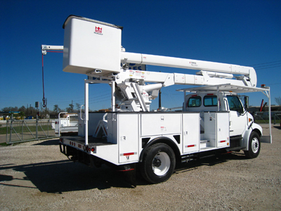 Bucket truck loaded with options.