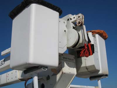 Two one man buckets on this bucket truck.  Double one man buckets.