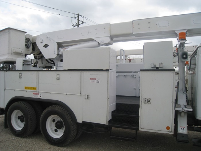 Bucket Truck with Curb Access.