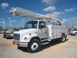 Bucket Trucks with insulated baskets.