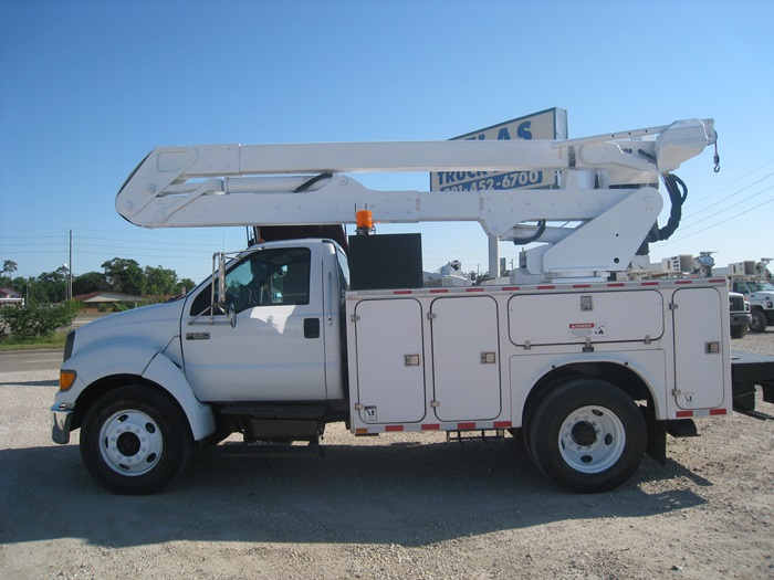 Bucket truck tool boxes.