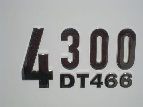 4300 DT 466 Bucket truck.