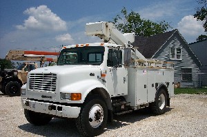 This is a International Telelect bucket trucks.