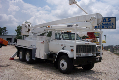 This is a 52 foot work hieght bucket truck.