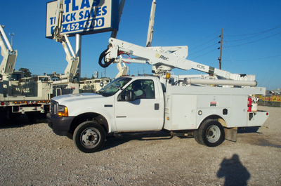 Here is a good diesel bucket truck.