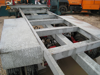 All Galvanized utilty pole trailer