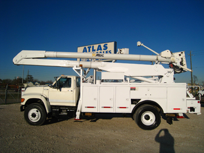 Altec 60' work height bucket truck.