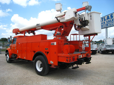 Over Center Bucket Truck