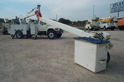 Bucket Truck - Lift-All's - 3443 & 2386 - Bucket Extended