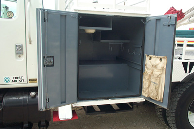 Digger Truck Utility Cabinet